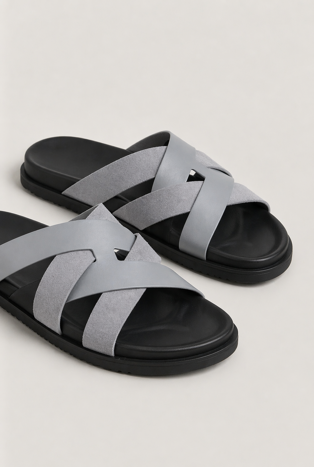 Palermo Leather Sandal Gray