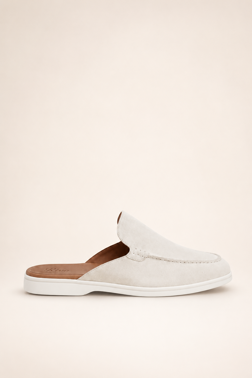 White Yacht Suede Mule