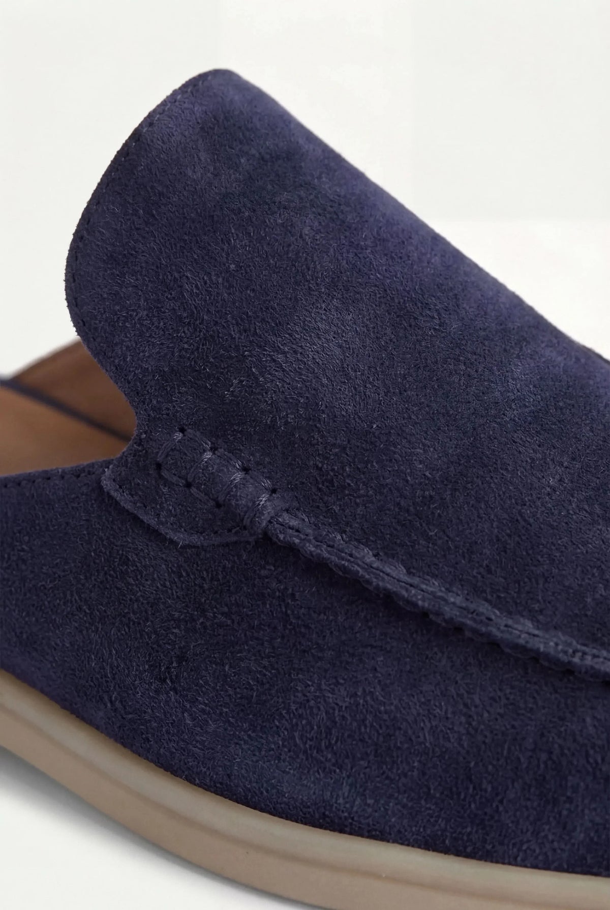 Navy Yacht Suede Mule
