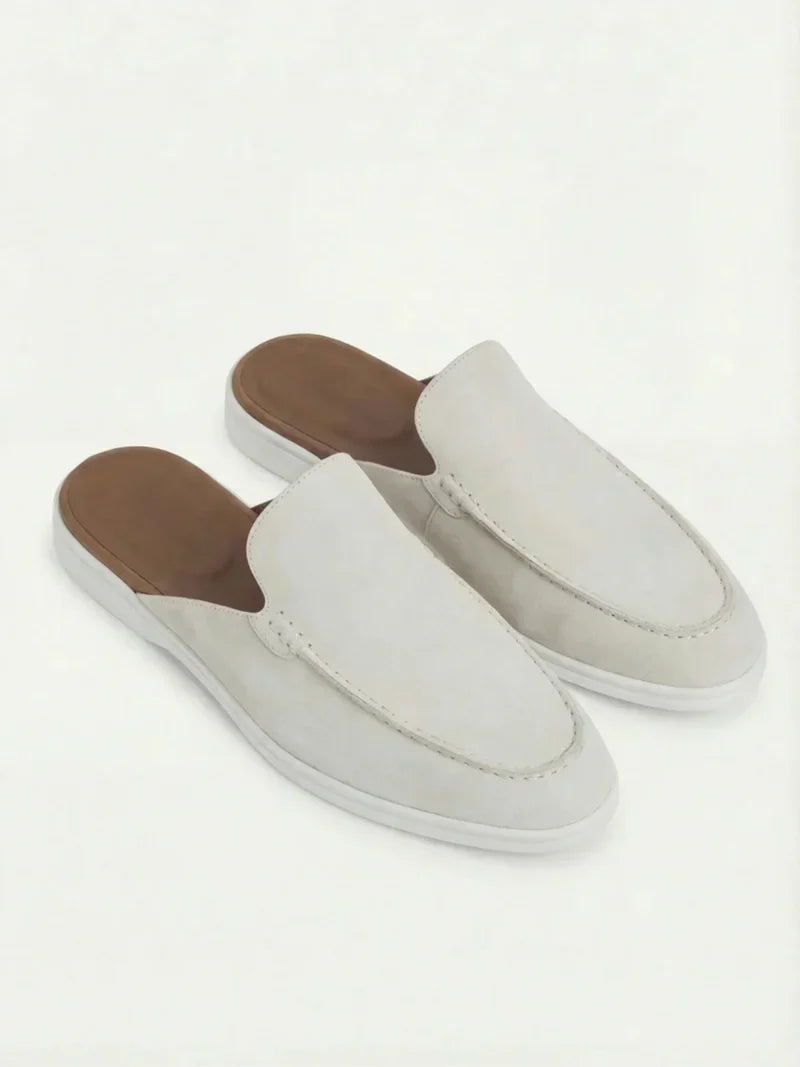 White Yacht Suede Mule