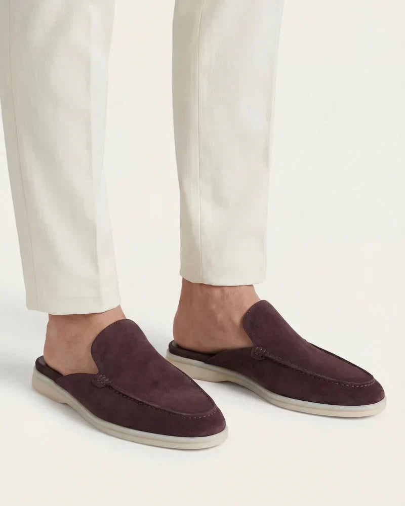 Coffee Yacht Suede Mule