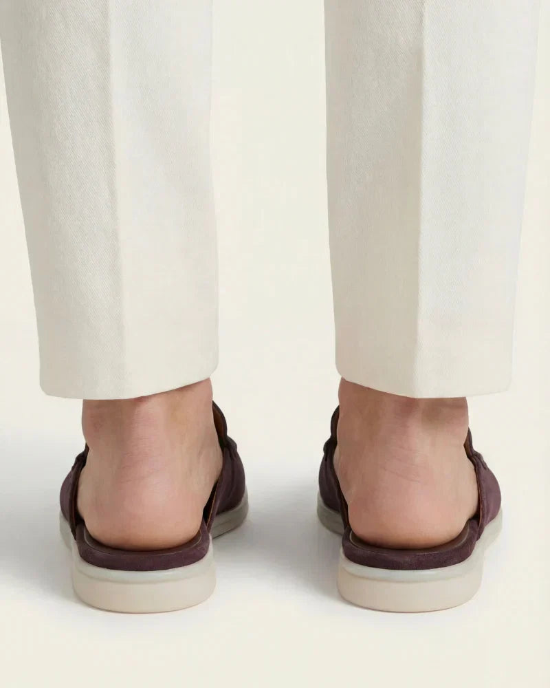 Coffee Yacht Suede Mule