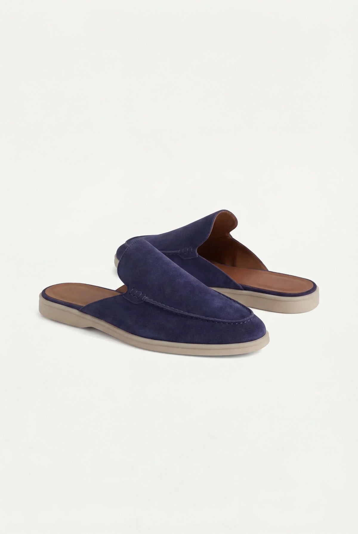 Navy Yacht Suede Mule